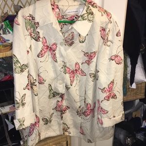 Alfred Dunner 24w jacket butterflies